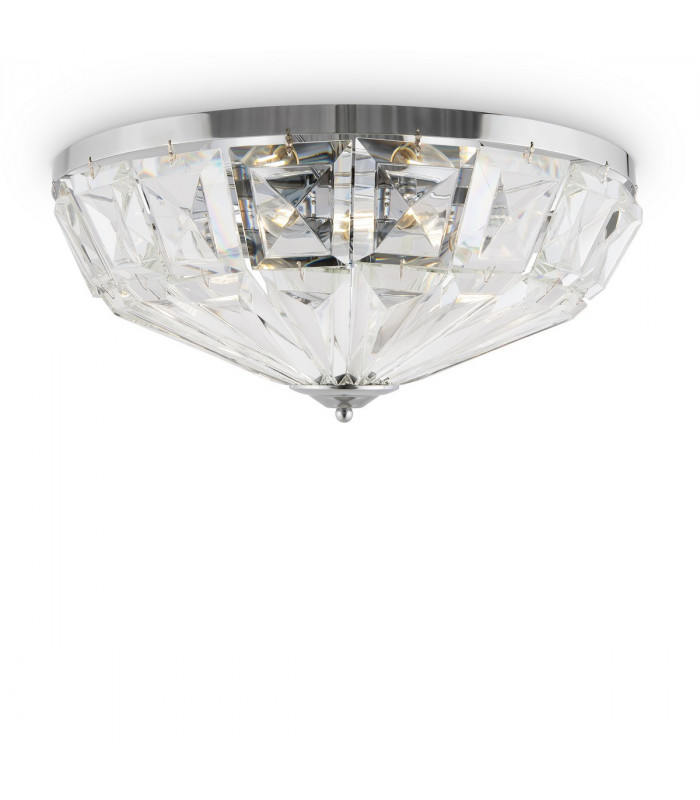 Maytoni Facet Classic 6 Light Ceiling Light Chrome E14-3