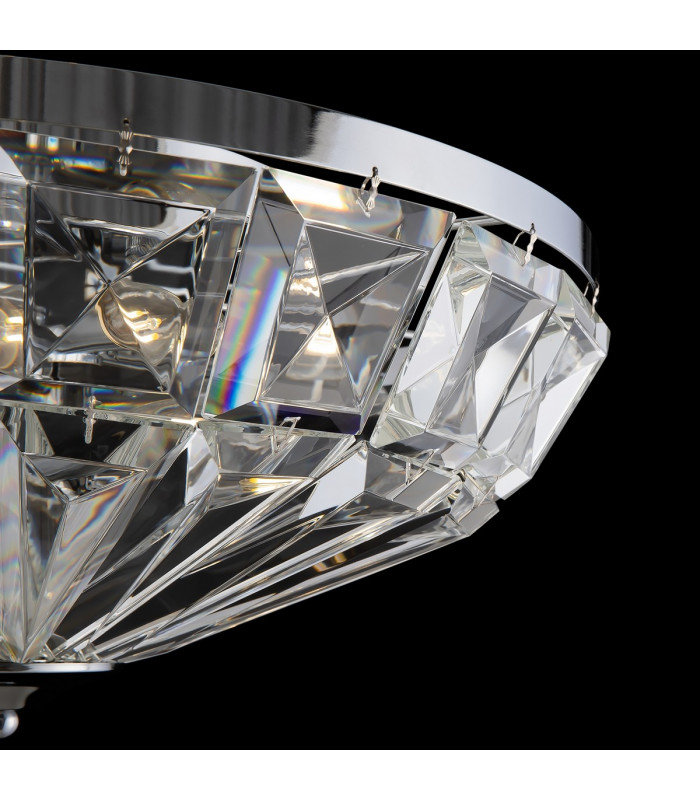 Maytoni Facet Classic 6 Light Ceiling Light Chrome E14-8