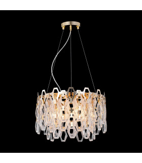 Maytoni Tissage Classic 7 Light Pendant Ceiling Light Gold E14-2