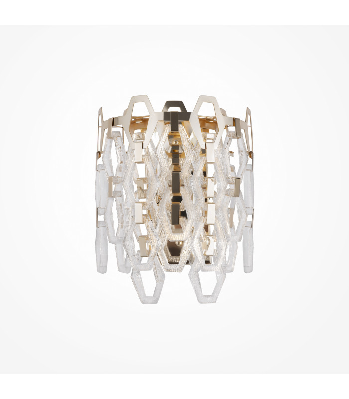 Maytoni Tissage Classic 2 Light Wall Lamp Gold E14-1
