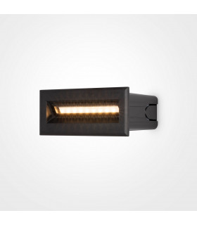 Maytoni Bosca Outdoor Recessed Wall Lamp Black 13.7cm 3000K IP65-1