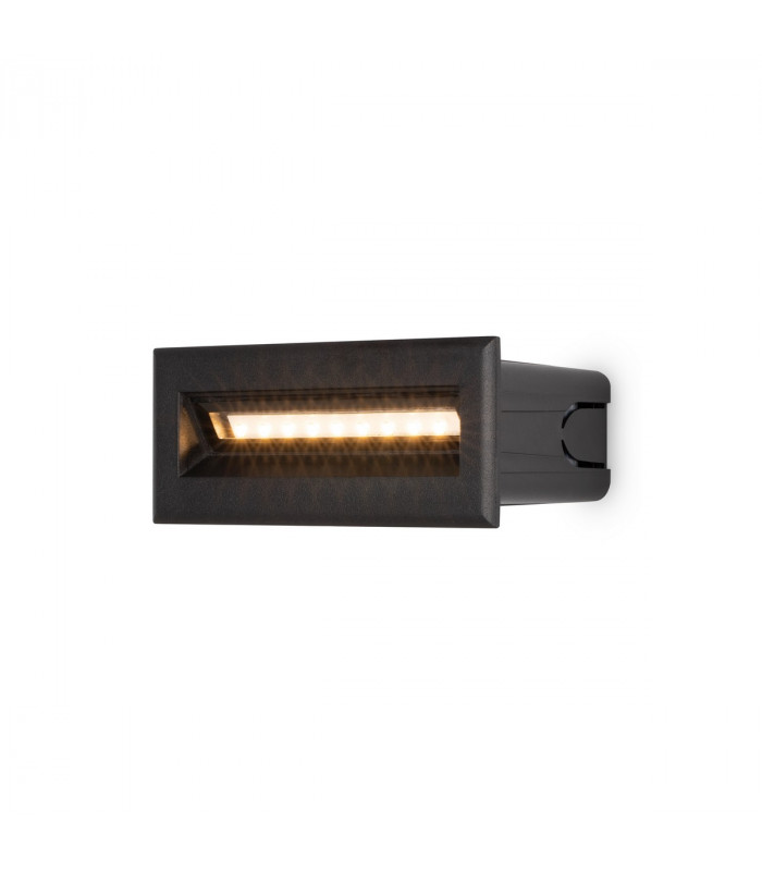 Maytoni Bosca Outdoor Recessed Wall Lamp Black 13.7cm 3000K IP65-2