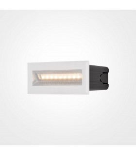 Maytoni Bosca Outdoor Recessed Wall Lamp White 13.7cm 3000K IP65-1