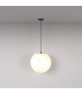 Maytoni Erda Outdoor Globe Ceiling Light Black E27 IP54-1
