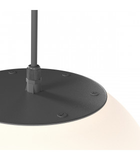 Maytoni Erda Outdoor Globe Ceiling Light Black E27 IP54-2