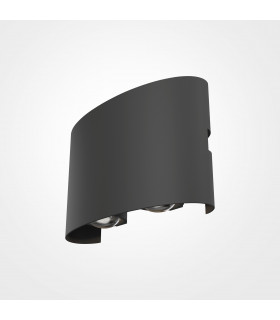 Maytoni Strato Outdoor Flush Wall Lamp Grey 12cm 3000K IP54-1