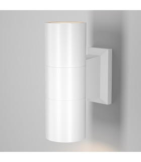 Maytoni Bowery 2 Light Outdoor Up Down Wall Lamp White GU10 IP54-1