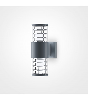 Maytoni Bronx 2 Light Outdoor Modern Wall Lamp Grey 32cm E27 IP54-1