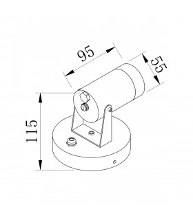 Maytoni Scope Outdoor Spotlight Black GU10 IP65-2