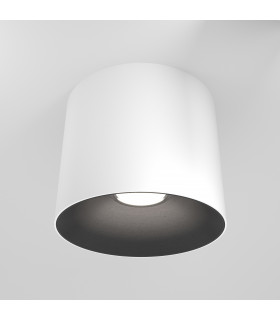 Maytoni Alfa LED Surface Mounted Downlight White Black 12.5cm 3000K-1