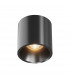 Maytoni Alfa LED Dimmable Surface Mounted Downlight Black 7cm 3000K-2