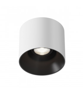 Maytoni Alfa LED Dimmable Surface Mounted Downlight White Black 1280lm 4000K-2