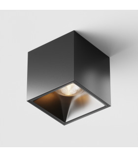 Maytoni Alfa LED Square Dimmable Surface Mounted Downlight Black 840lm 3000K-1