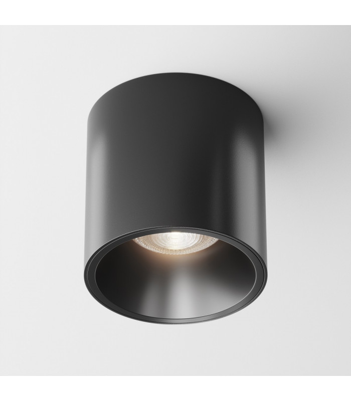 Maytoni Alfa LED Surface Mounted Downlight Black 900lm 4000K-1