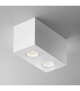 Maytoni Atom 2 Light Surface Mounted Downlight White GU10-1