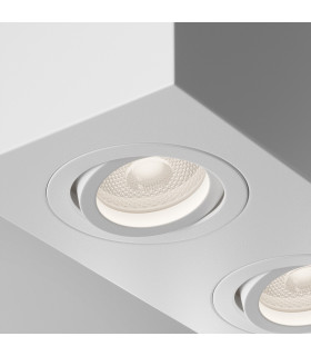 Maytoni Atom 2 Light Surface Mounted Downlight White GU10-3