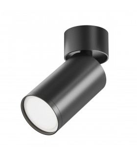 Maytoni FOCUS S Adjustable Surface Mounted Downlight Black GU10-2