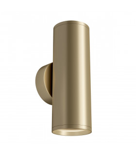 Maytoni FOCUS S 2 Light Outdoor Up Down Wall Lamp Matt Gold GU10-2
