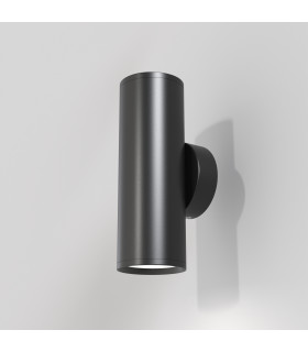 Maytoni FOCUS S 2 Light Outdoor Up Down Wall Lamp Black GU10-1