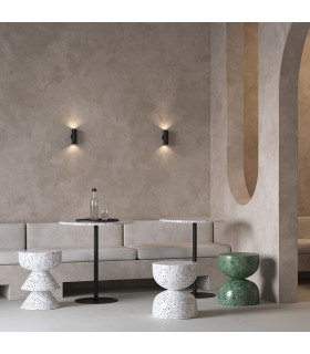 Maytoni FOCUS S 2 Light Outdoor Up Down Wall Lamp Black GU10-2