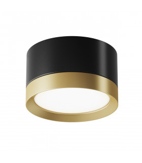 Maytoni Hoop Surface Mounted Downlight Black Gold 5cm GX53-2