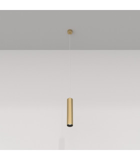 Maytoni Focus Slim Pendant Ceiling Light Matt Gold GU10-1