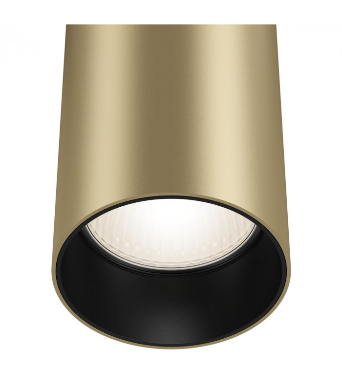Maytoni Focus Slim Pendant Ceiling Light Matt Gold GU10-3