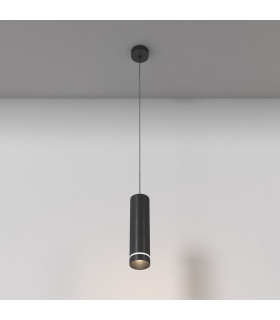 Maytoni Orlo Integrated LED Pendant Ceiling Light Black 4000K-1