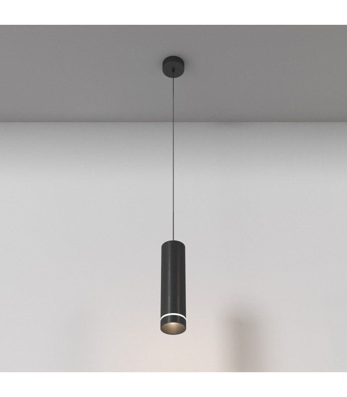Maytoni Orlo Integrated LED Pendant Ceiling Light Black 4000K-1