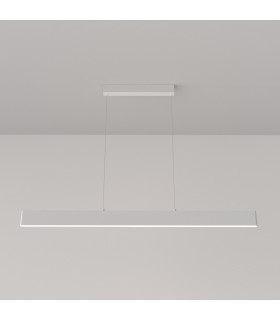 Maytoni Step Bar Pendant Ceiling Light White 118.5cm Integrated LED 4000K-1