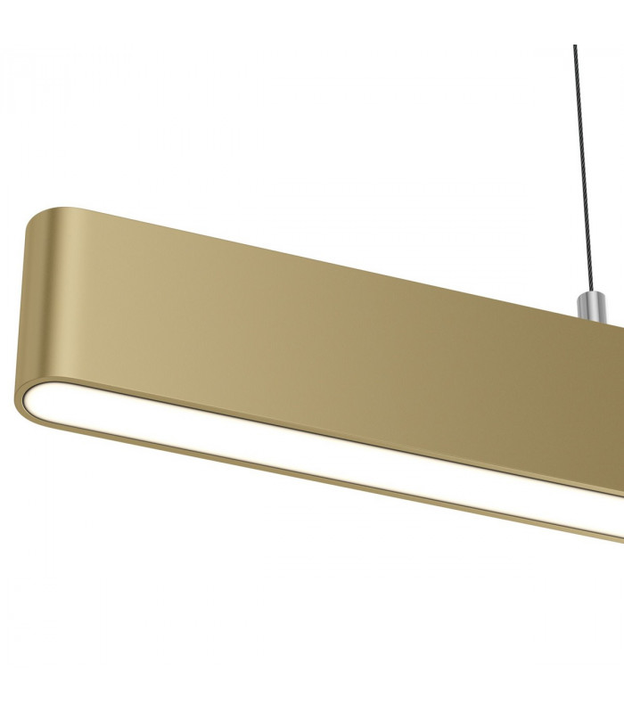 Maytoni Step Bar Pendant Ceiling Light Gold 91cm Integrated LED 4000K-7