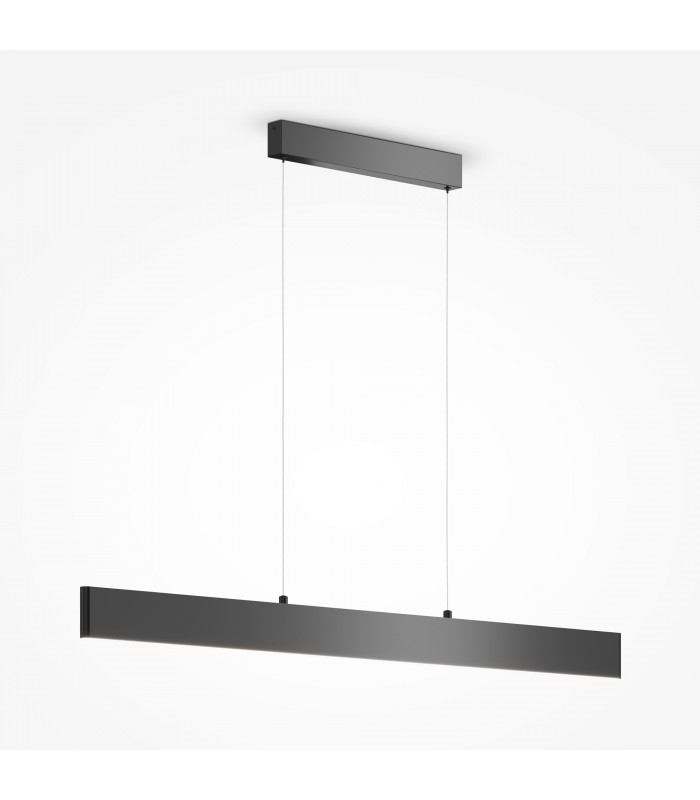 Maytoni Step Bar Pendant Ceiling Light Black Integrated LED 4000K-1