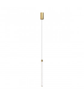 Maytoni Ray Slim Pendant Ceiling Light Gold 95.9cm Integrated LED 3000K-2