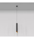 Maytoni Lipari Slim Pendant Ceiling Light Black Gold 40cm GU10-1