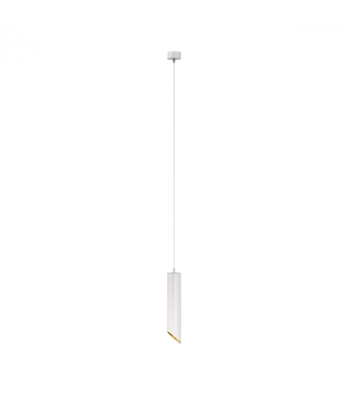 Maytoni Lipari Slim Pendant Ceiling Light White Gold 30cm GU10-2