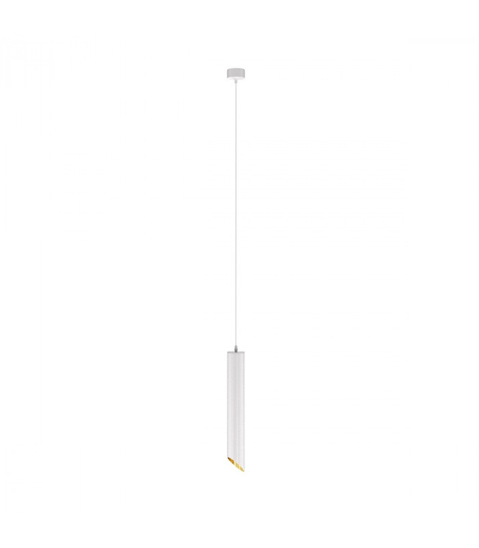 Maytoni Lipari Slim Pendant Ceiling Light White Gold 40cm GU10-2