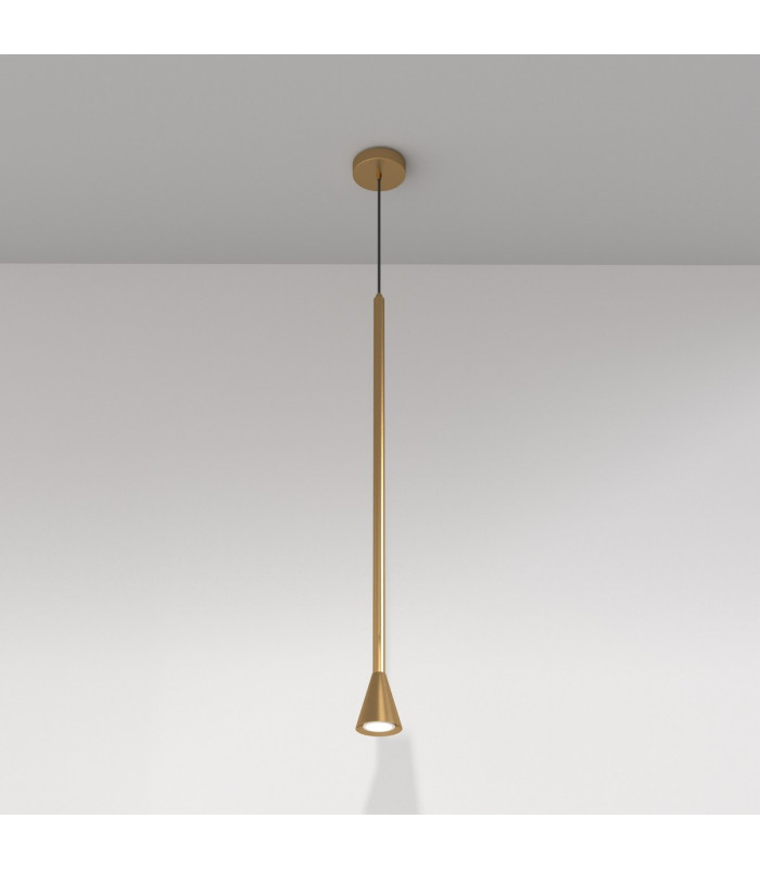 Maytoni Arrow Slim Pendant Ceiling Light Gold GU10-1