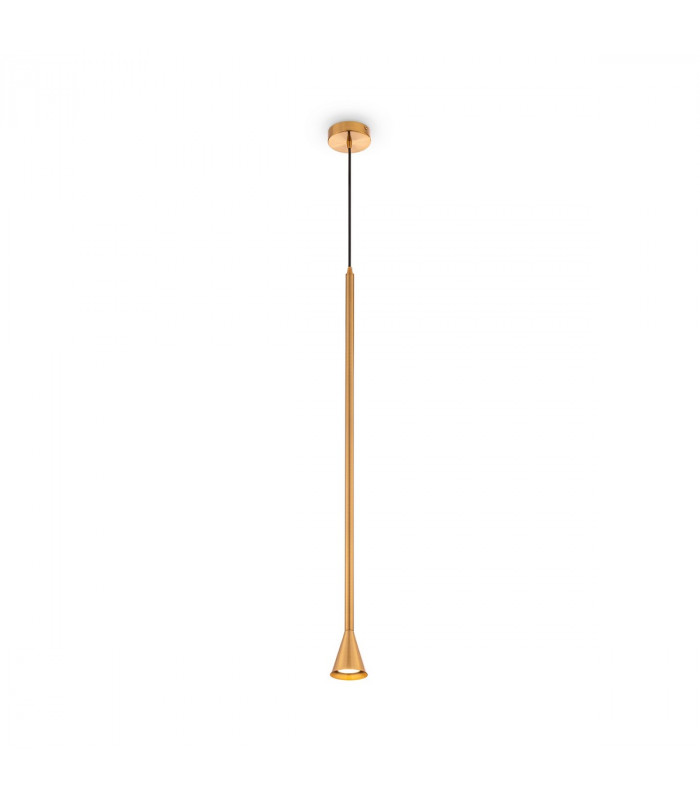 Maytoni Arrow Slim Pendant Ceiling Light Gold GU10-3