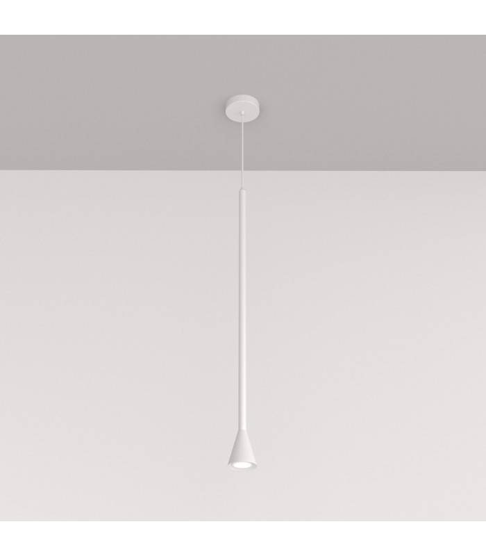 Maytoni Arrow Slim Pendant Ceiling Light White GU10-1