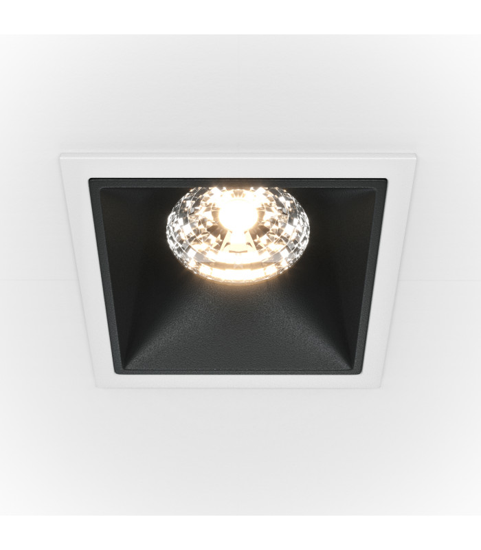Maytoni Alfa LED Recessed Downlight White Black 1050lm 3000K-1