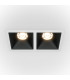 Maytoni Alfa LED Twin Recessed Downlight White Black 900lm 3000K-1