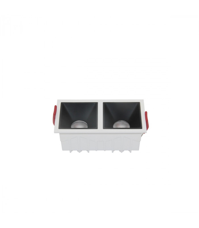 Maytoni Alfa LED Twin Recessed Downlight White Black 900lm 3000K-2