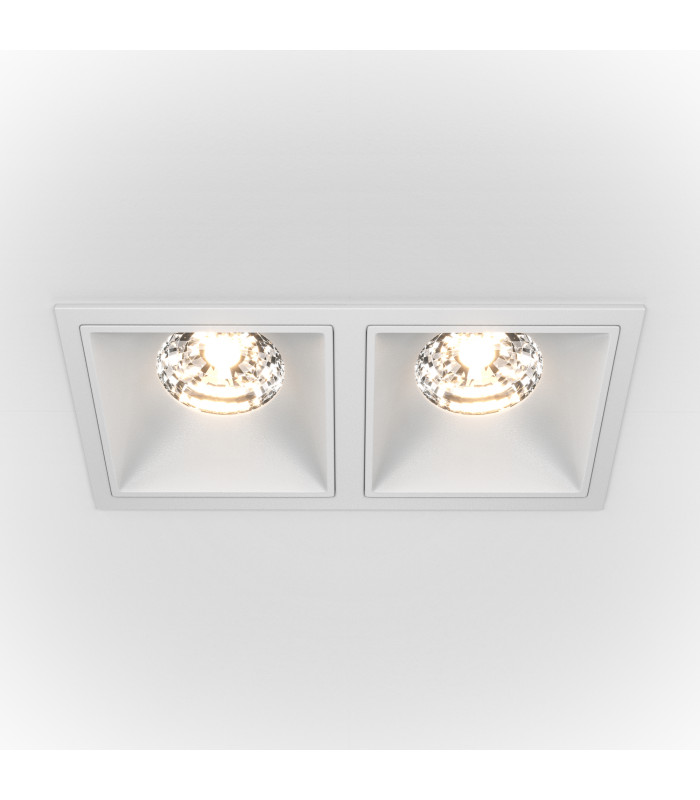 Maytoni Alfa LED Twin Recessed Downlight White 2500lm 4000K-1