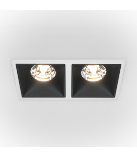 Maytoni Alfa LED Twin Recessed Downlight White Black 2350lm 4000K-1