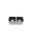 Maytoni Alfa LED Twin Recessed Downlight White Black 2350lm 4000K-2