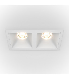 Maytoni Alfa LED Twin Dimmable Recessed Downlight White 1100lm 4000K-1