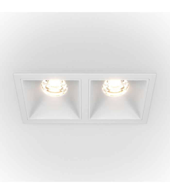 Maytoni Alfa LED Twin Dimmable Recessed Downlight White 1100lm 4000K-1