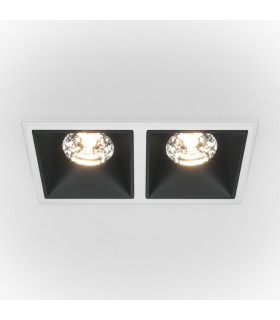 Maytoni Alfa LED Twin Dimmable Recessed Downlight White Black 2350lm 4000K-1