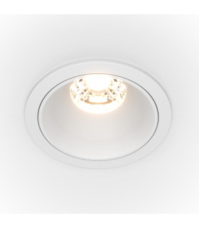 Maytoni Alfa LED Round Dimmable Recessed Downlight White 550lm 4000K-1
