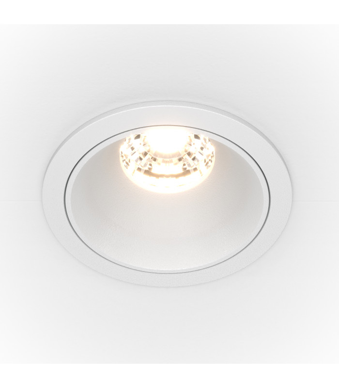 Maytoni Alfa LED Round Dimmable Recessed Downlight White 550lm 4000K-1